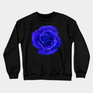 Single Blue Rose Crewneck Sweatshirt